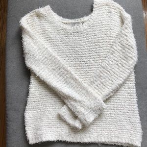 Joie cream open knit sweater